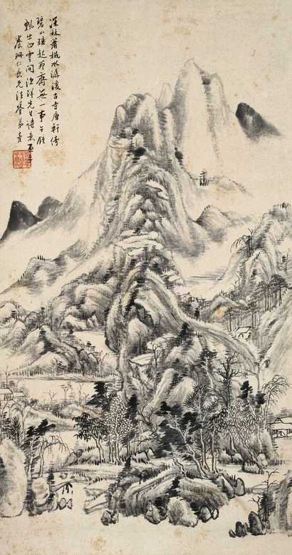 项文彦 山水 立轴